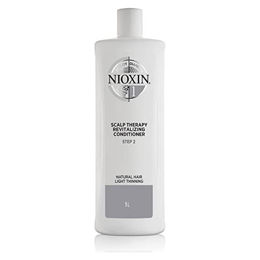 Nioxin Professional nioxin scalp therapy revitalising conditioner sistema 1 | conditioner anticaduta, riduce la caduta dei capelli | per capelli naturali leggermente assottigliati, 1000ml