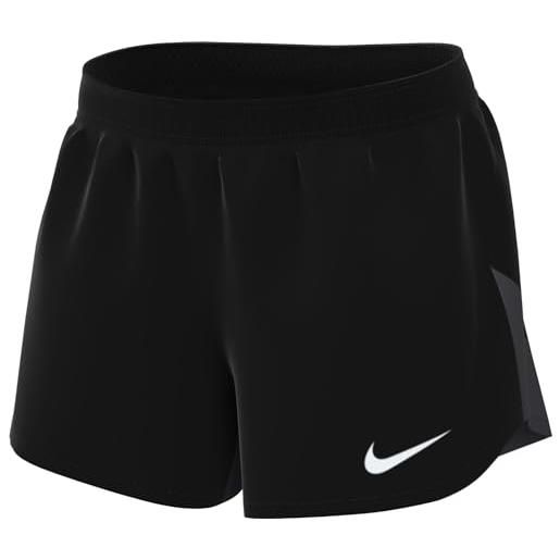 Nike w nk df acdpr short k pantaloni, bianco/nero/antracite, xl donna