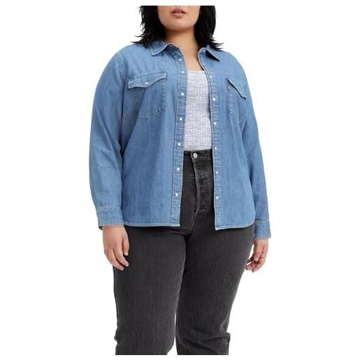 Levi's plus size essential western, camicia donna, going steady 5, 2xl