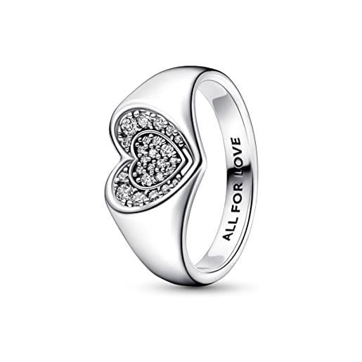 PANDORA anello da donna in argento sterling 925 192491c01, 58, metallo, nessuna pietra preziosa