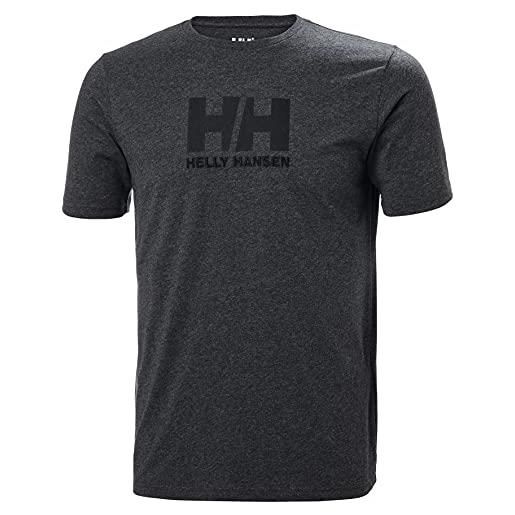 Helly Hansen uomo hh logo t-shirt, nero, l