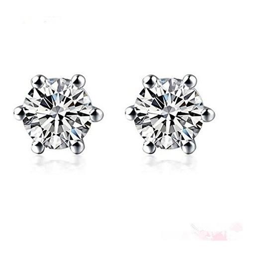 G&S Diamonds orecchini di diamanti e platino per le donne 1/5 carati