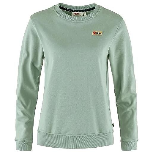 Fjallraven 87075-020-999 vardag sweater w maglia lunga donna grey-melange taglia s