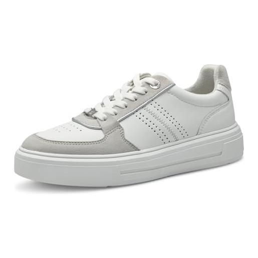 s.Oliver 5-23637-42, scarpe da ginnastica donna, bianco grigio, 41 eu