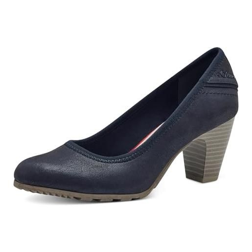 s.Oliver 5-22404-42, scarpe décolleté donna, blu navy, 42 eu