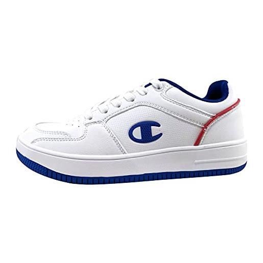 Champion scarpe casual bambino rebound 2.0 low bianco, ginnastica, 37 eu