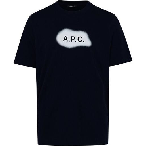 A.p.c. t-shirt albert in cotone blu