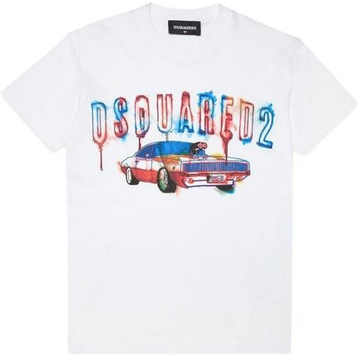 Dsquared2 t-shirt con logo multicolor