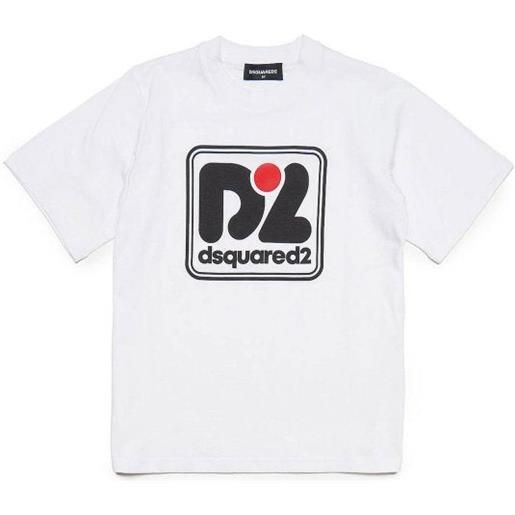 Dsquared2 t-shirt bianca con logo
