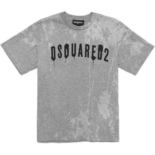Dsquared2 t-shirt grigia mezza manica