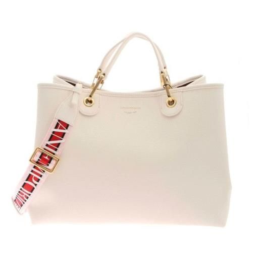 Emporio Armani borsa bianca con dettaglio logo