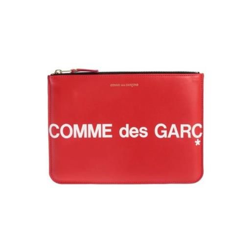 Comme Des Garçons Wallet huge logo purse in red