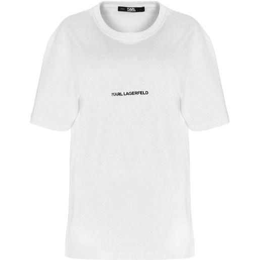 Karl Lagerfeld t-shirt logata bianca