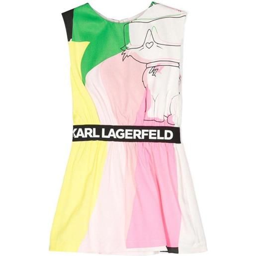 Karl Lagerfeld abito in viscosa multicolor