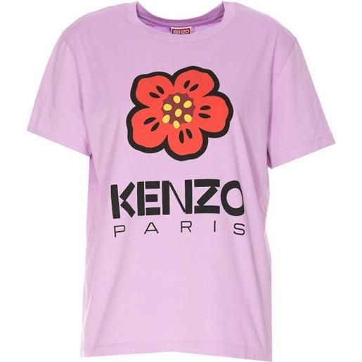 Kenzo t-shirt con fiore boke