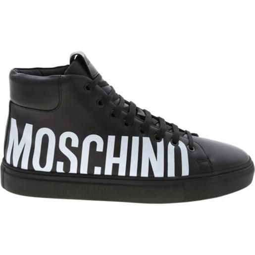 Moschino sneaker in pelle stampa logo