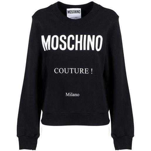 Moschino felpa con etichetta Moschino couture