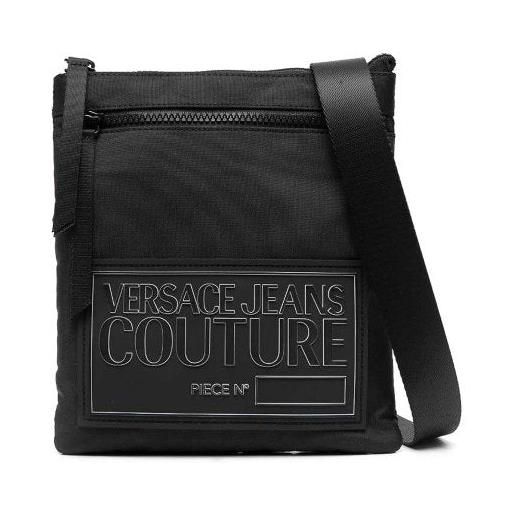 Versace Jeans Couture borsa a tracolla con toppa con logo