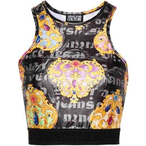 Versace Jeans Couture top con stampa barocca