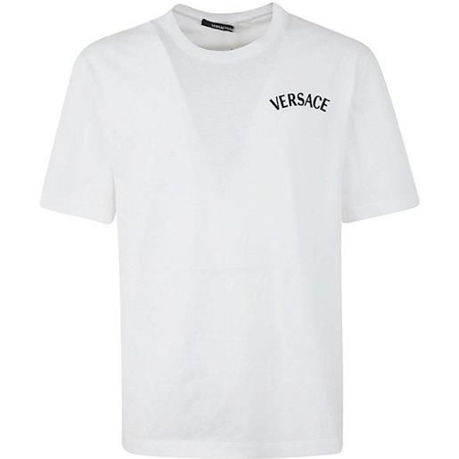 Versace t-shirt con stampa timbro milano