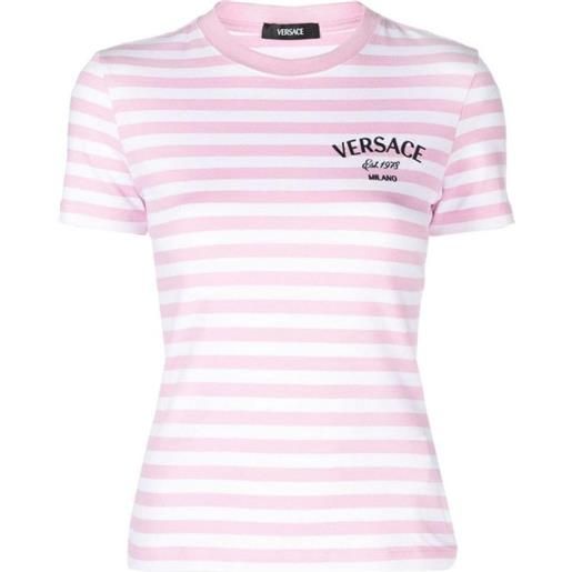Versace t-shirt a righe