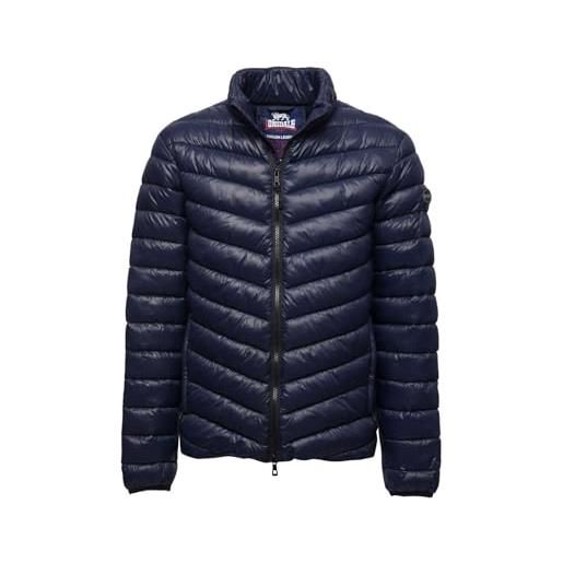 Lonsdale piumino uomo invernale giacca 100 grammi imbottito nylon caldo (xxl, nero)
