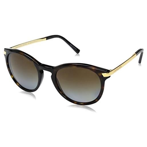 Michael Kors 2023 occhiali, oro (dark tortoise/gold/browngradientpolarized), 53 unisex-adulto