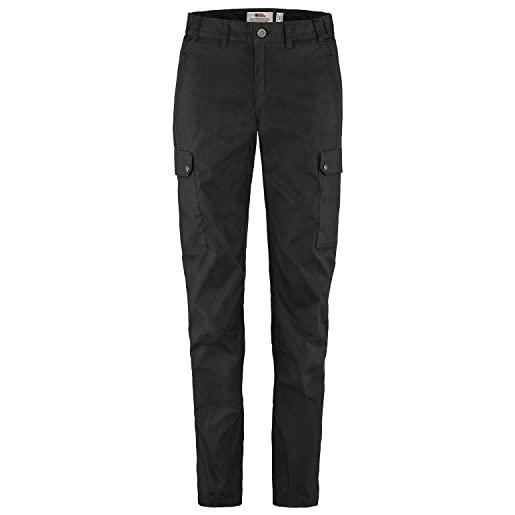 Fjallraven 84775-550 stina trousers w pantaloni sportivi donna black taglia 48/r
