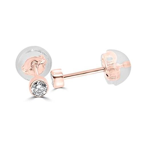 G&S Diamonds diamond earrings for women studs in round setting in choice of 18ct gold or platinum_k