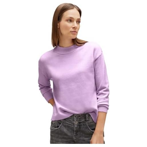 Street One a302480 maglione lavorato a maglia, soft pure lilac melange, 46 donna