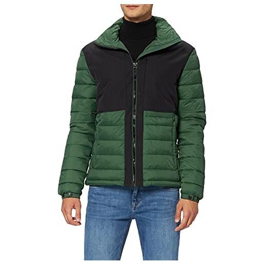 Superdry non-hooded expedition puffer giacca uomo, verde (scuro), large