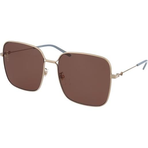 Gucci gg0443s 002 | occhiali da sole graduati o non graduati | prova online | metallo | oversize, ovali / ellittici | oro | adrialenti