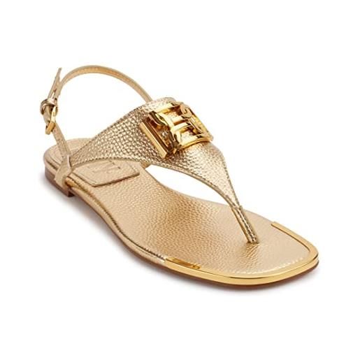 DKNY raylan-sandali in pelle, donna, gold, 39 eu