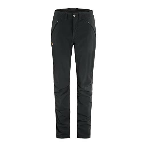 Fjallraven 87101-550 abisko trail stretch trousers w pantaloni sportivi donna black taglia 44/r