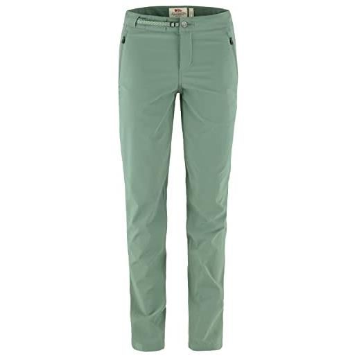 Fjallraven 87091-614 high coast trail trousers w pantaloni sportivi donna patina green taglia 40/l