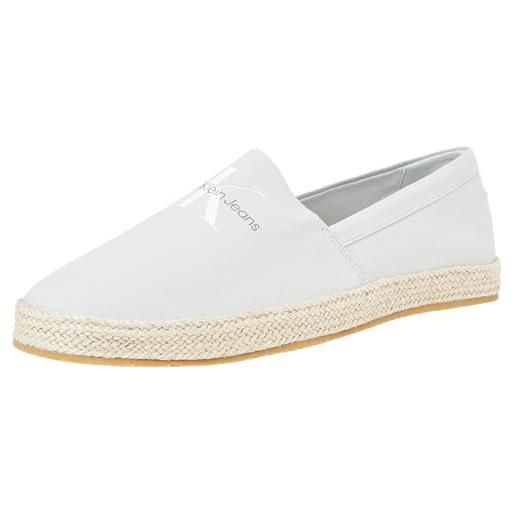 Calvin Klein Jeans espadrille slipon ml ym0ym00935, espadrillas uomo, grigio (oyster mushroom), 48 eu