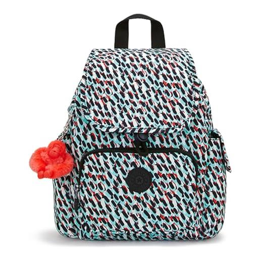 Kipling city pack mini, small backpack women's, abstract print, one size