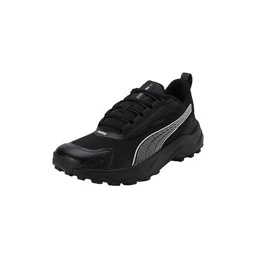 PUMA ostruire profoam, scarpe per jogging su strada unisex-adulto, nero fresco grigio scuro cool grigio chiaro, 36 eu
