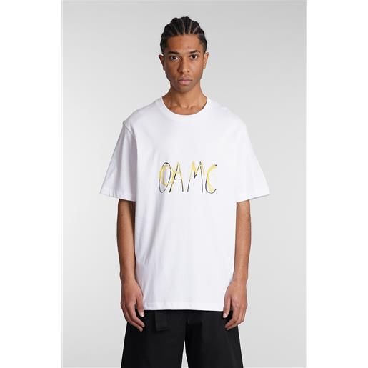 Oamc t-shirt in cotone bianco