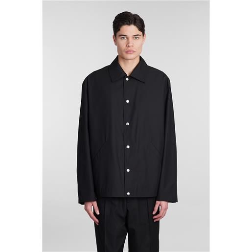 Jil Sander giacca casual in cotone nero