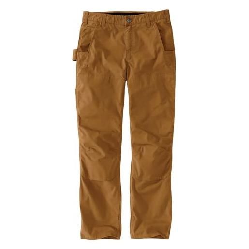 Carhartt steel rugged flex relaxed fit ripstop double front utility work pant pantaloni, nero, 30w x 32l uomo