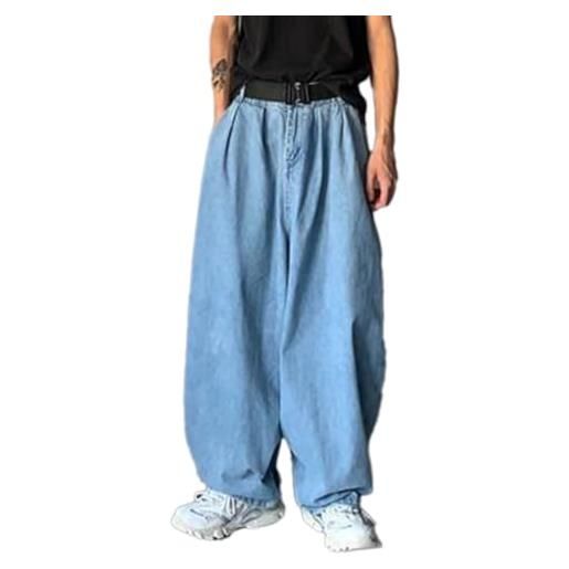 Onsoyours uomo baggy jeans y2k streetwear skateboard jeans pantaloni vintage boys jeans hip hop style pantaloni larghi a azzurro chiaro l