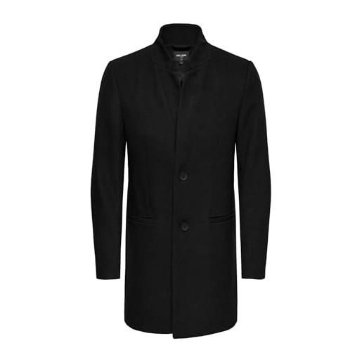 Only & Sons trench coat wool coat black m black 1 m