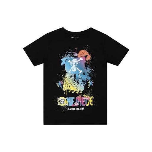 One Piece t-shirt | anime felpa | magliette per bambino | t-shirt anime | nero | 12-13 anni