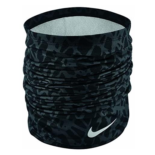 Nike dri-fit wrap 2.0 fascia multiuso running sport scaldacollo copricapo (black/anthracite/silver)