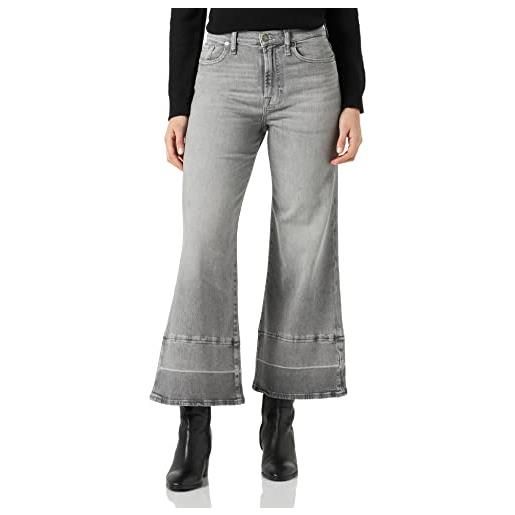 7 For All Mankind the cropped jo luxe vintage moonlit jeans, grey, 32 donna