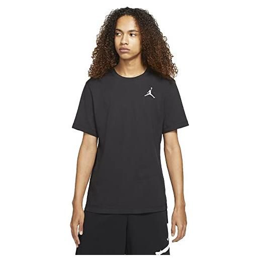 Nike jumpman emb t-shirt, black/white, xl uomo