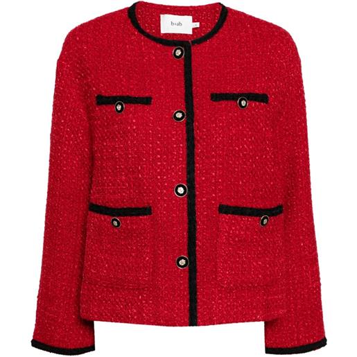 b+ab giacca con dettagli a contrasto - rosso