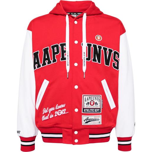 AAPE BY *A BATHING APE® bomber con applicazione - rosso