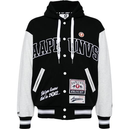 AAPE BY *A BATHING APE® bomber con applicazione - nero
